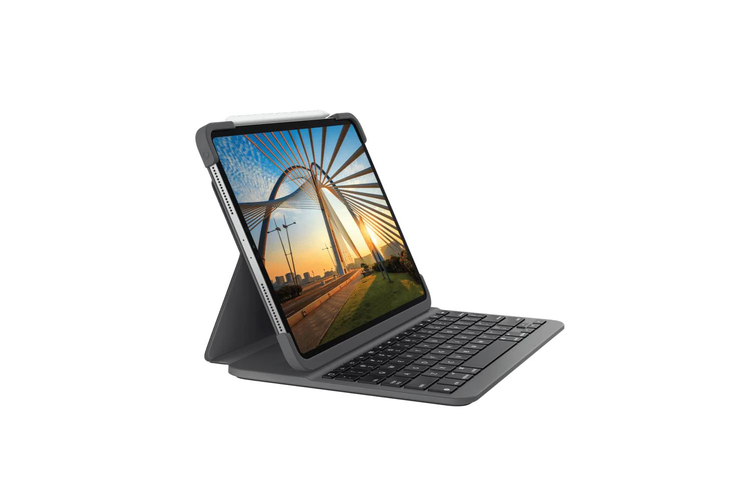 Logitech SLIM FOLIO PRO for iPad Pro 11-inch (1st & 2nd gen) Backlit Keyboard, Advanced Wireless Bluetooth, Magnetic Latch- Black